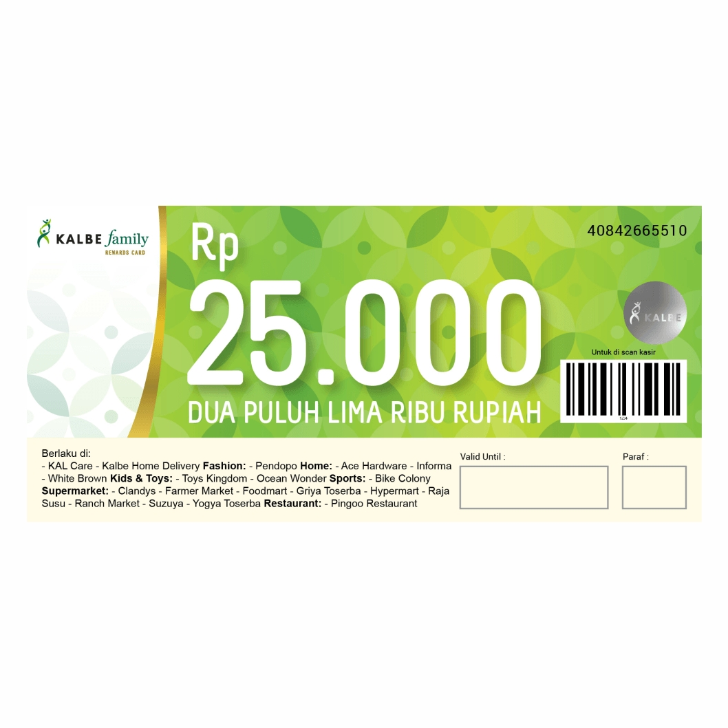 VOUCHER KALBE FAMILY 25000
