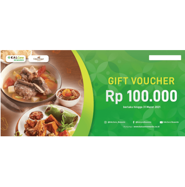 VOUCHER COBEK PENYET RP. 100.000